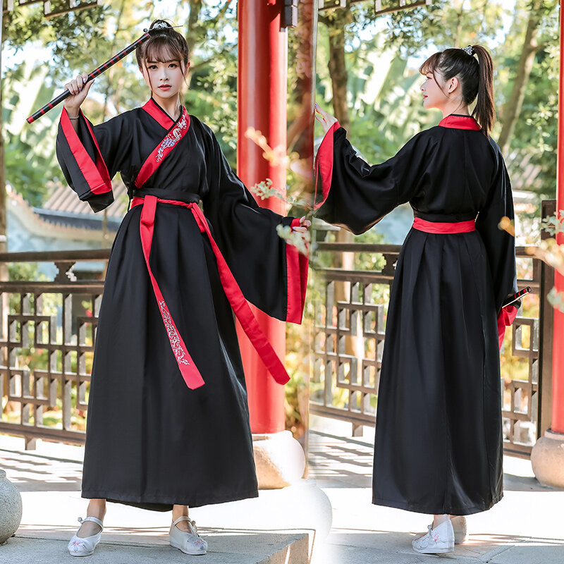 Oriental lady's hanfu Chinese style traditional costume blouse cardigan samurai cosplay costume Japanese and Korean robe dress