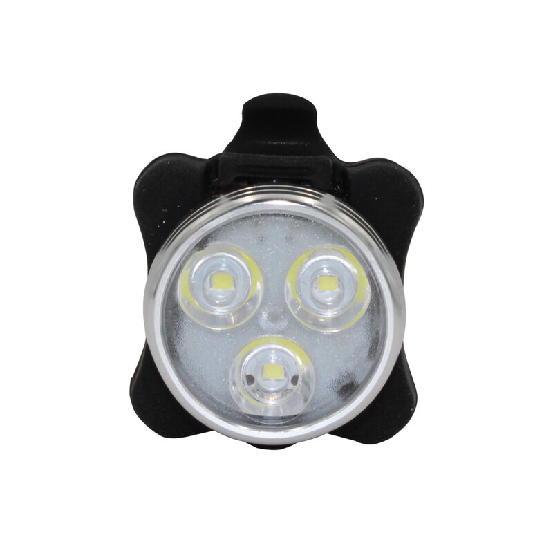 Praktyczny rower rowerowy 3 głowica LED przednie tylne światło akumulator lampa rowerowa latarka + kabel do ładowania USB
