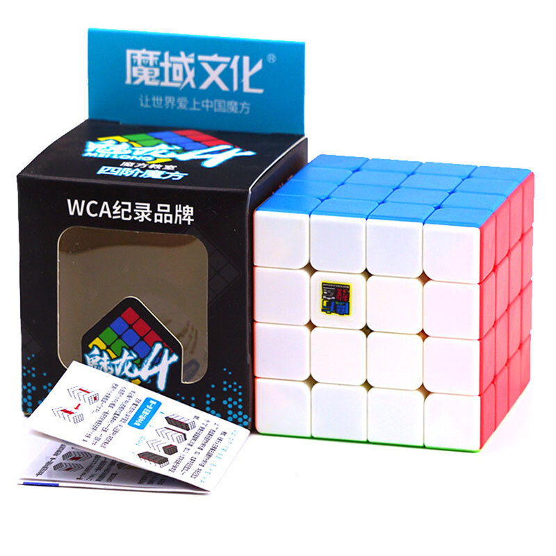 Moyu Meilong-Cubo mágico de velocidad 4x4 para niños, rompecabezas de superficie esmerilada, Mini tamaño de 59mm, 4x4x4, Neo