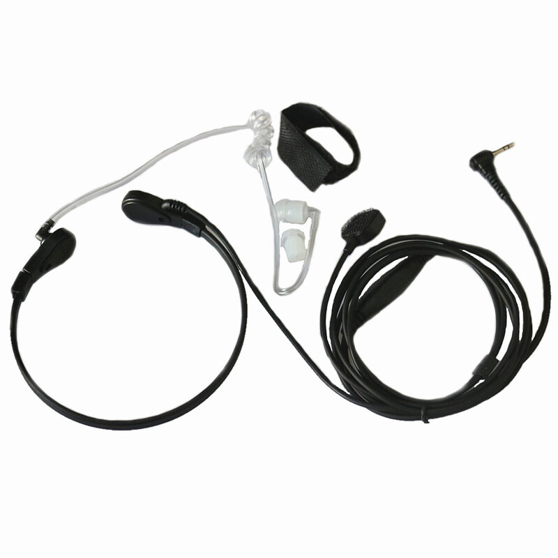 2 Stuks 2.5Mm Headset Keel Microfoon Microfoon Oorstuk Ptt Voor Motorola Radio Mr350r, Mr355r, Mr356r Mc220r, Mc225r, Xtr446, Xtl446