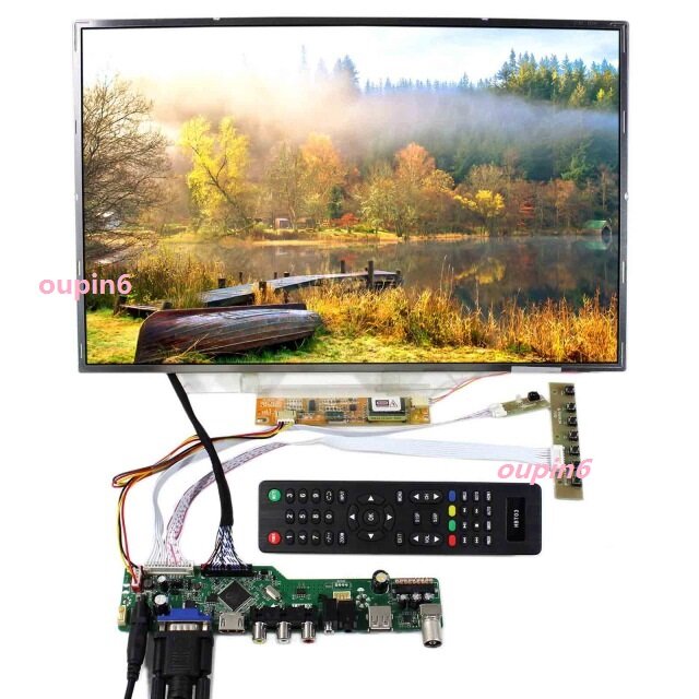 Kit LCD pour LM230WF1-TLA1, Interface USB, 4 lampes, 30 broches, Signal numérique, AV, carte de contrôle TV, 23 pouces, résolution de la carte