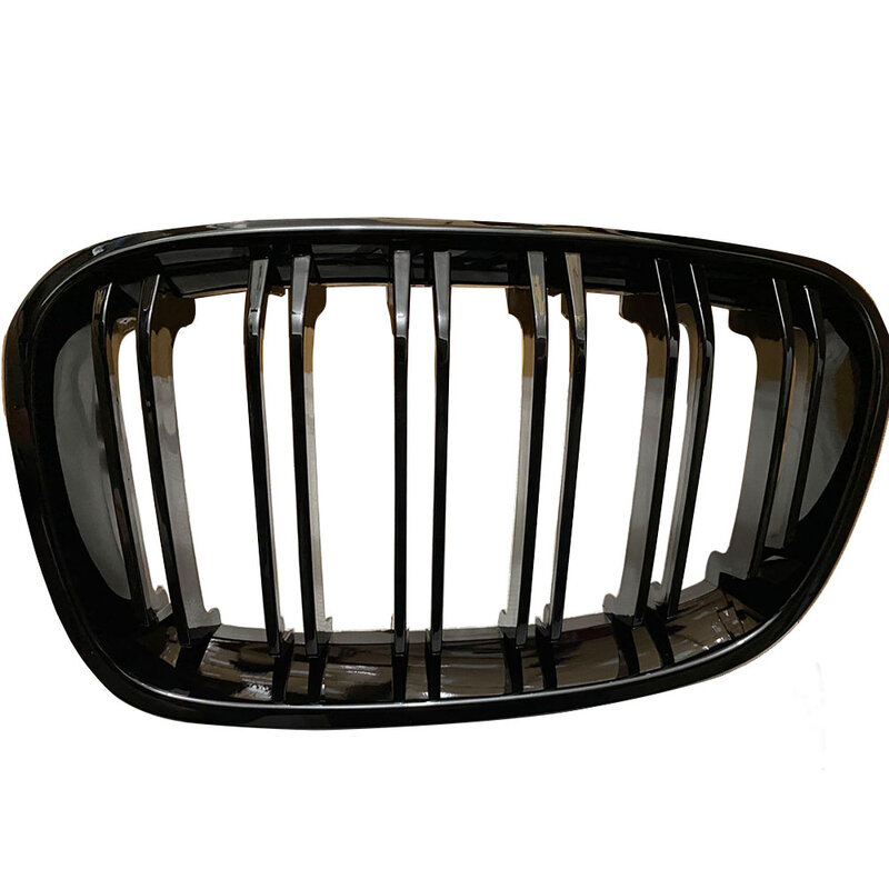 Высококачественная решетка радиатора переднего бампера для BMW 1 серии F20 F21 2011 2012 2013 2014, сменная двойная решетка, черные решетки