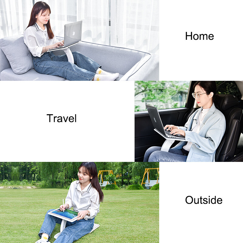 OATSBASF dudukan Laptop portabel, dudukan Notebook Multi fungsi untuk Macbook Air Pro kamar tidur, Meja baca, pemegang pendingin iPad