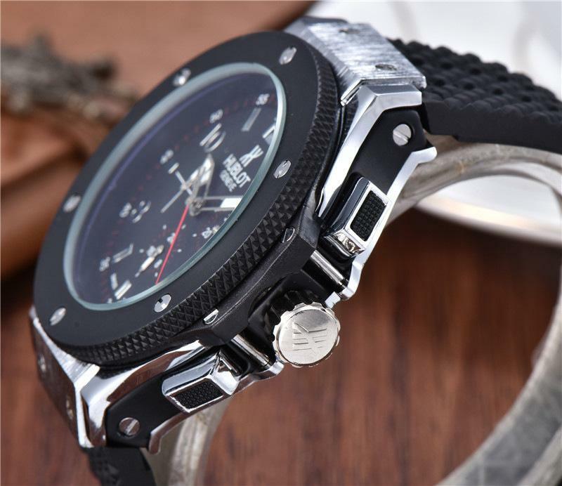 HUBLOT-montres de luxe à quartz pour hommes montres mécaniques bracelet en acier inoxydable montre pour homme robe d'affaires classique