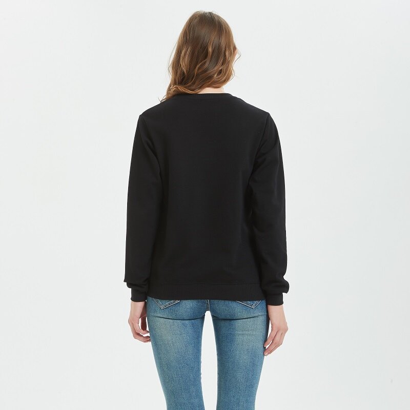 Slithice – sweat-shirt à capuche en coton noir pour femme, Streetwear, vêtements d'automne