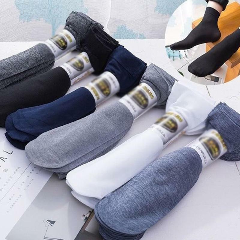 Meias finas de seda masculinas, meias refrescantes de tecido respiráveis de nylon com alta elasticidade para homens de verão