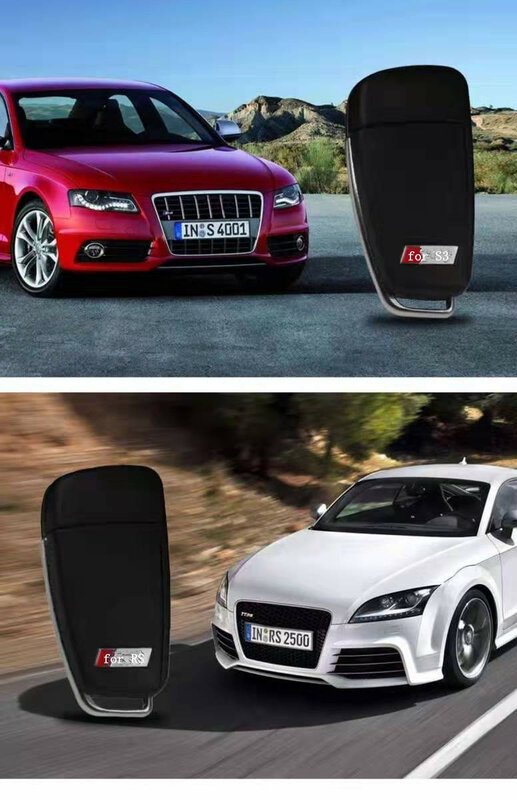 Untuk Audi Cangkang Kunci Lipat A3 Ke S3 Cangkang Kunci A6 Ke S6 Key Q3 A6L TT Q7 R8 Modifikasi RS Penutup Belakang Cangkang Kunci