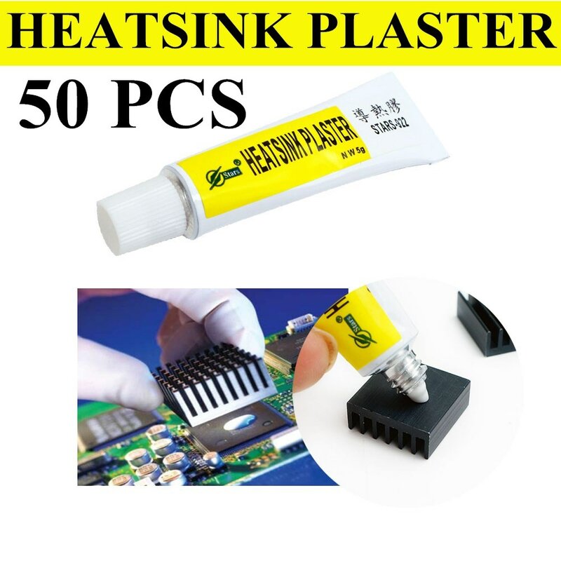 Thermal Conductive Heatsink Plaster Viscous Adhesive Compound Glue For PC GPU IC 8CKC 50PCS