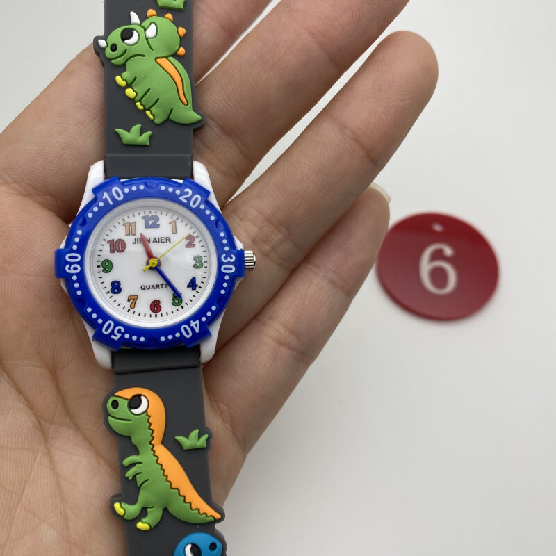 Jam Tangan Quartz Dial Tali Kanvas Jam Tangan Anak-anak untuk Anak Laki-laki Perempuan Jam Tangan Kartun Hadiah Natal untuk Hadiah Ulang Tahun Anak-anak