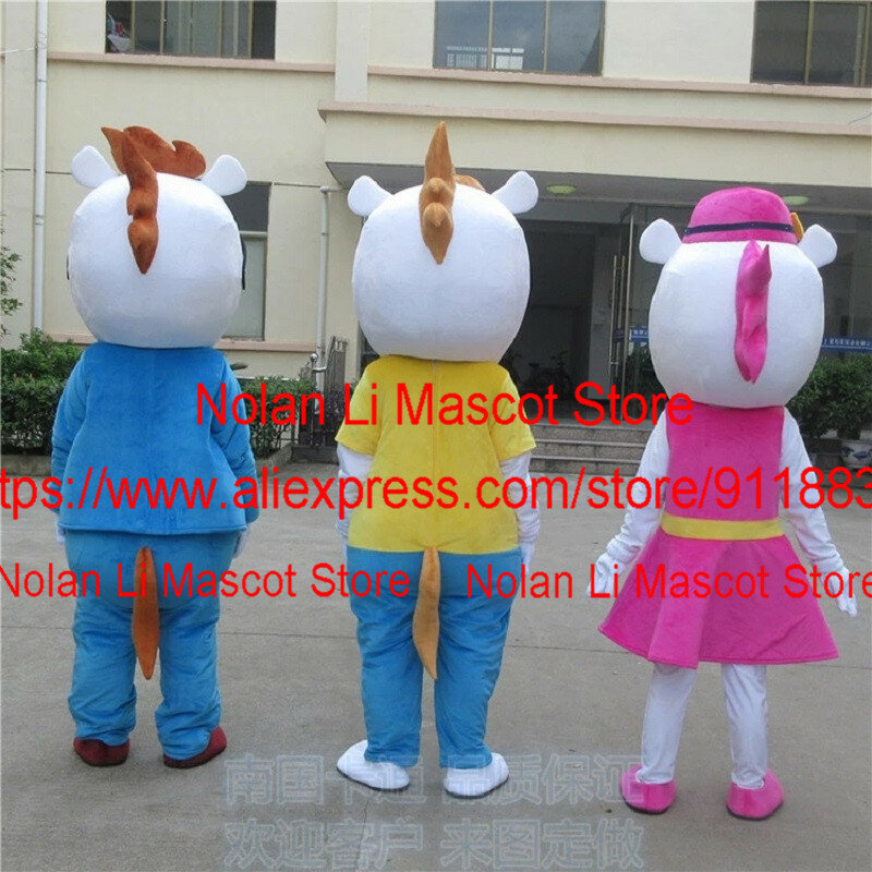 Hochwertige Pferd Maskottchen Kostüm Cartoon Anime Erwachsenen Größe Cosplay Geburtstags feier Maskerade Halloween Weihnachts show