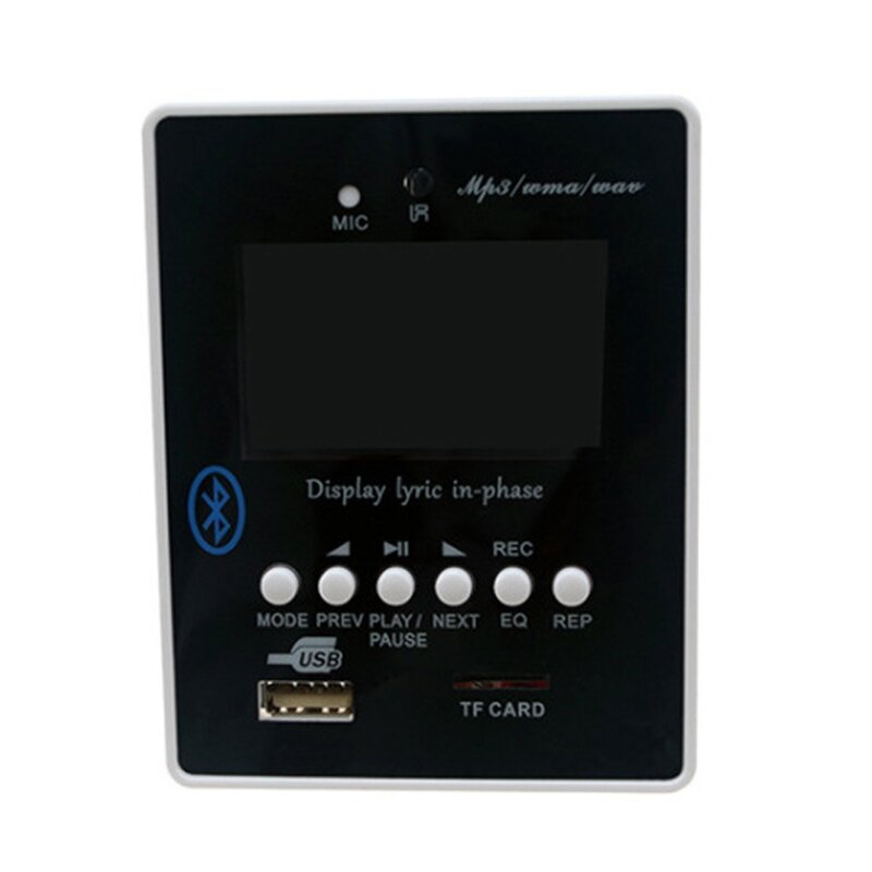 AMS-MP3 Player TF Karte USB Decoder Modul DC 12V WAV Verlustfreie Decodering Bord Bluetooth Blau LED FM Radio Auto KIT für Verstärker