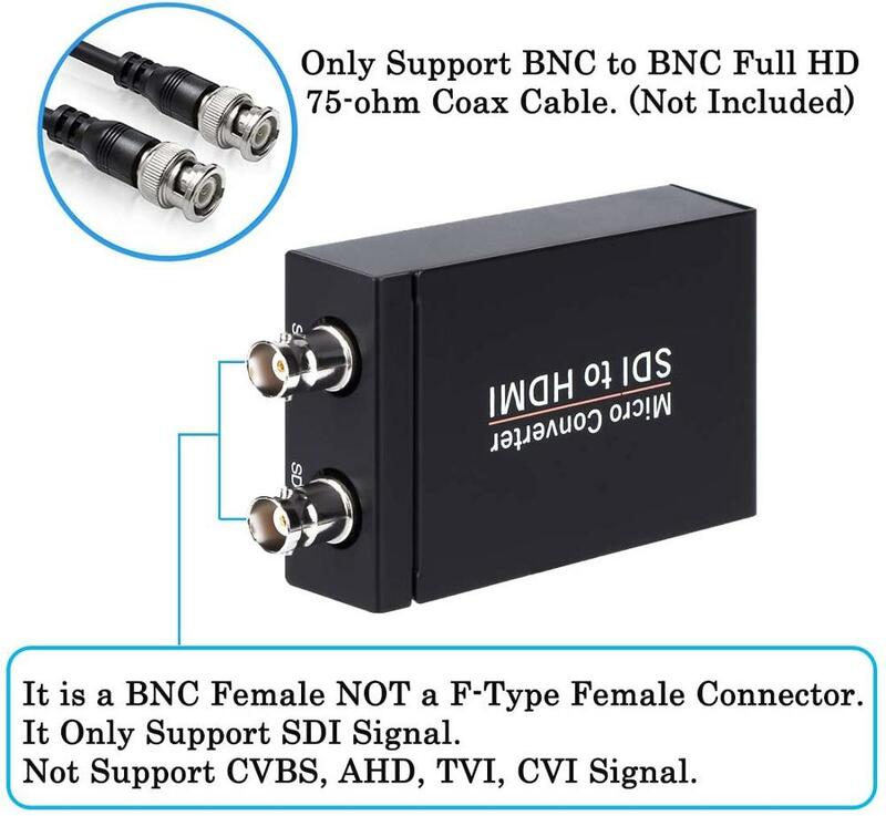 3G-SDI HD-SDI SD-SDI untuk HDMI Converter SDI untuk HDMI Audio De-Embedder Dukungan Format Otomatis Deteksi dan Stereo Audio