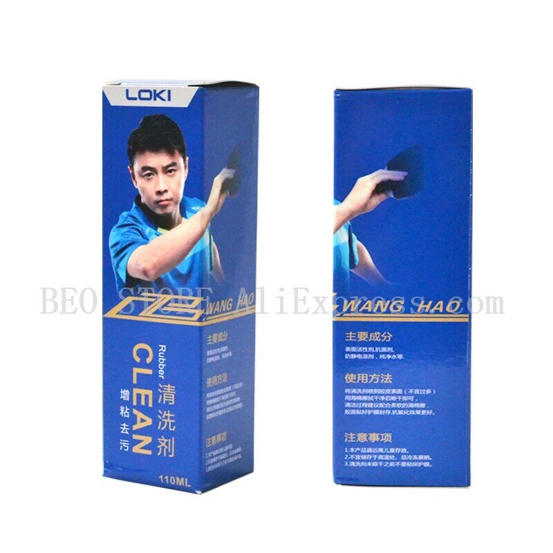 LOKI Professional Table Tennis Rubber Cleaner 110ml Ping Pong Racket Clean Mist Wash Detergent Water