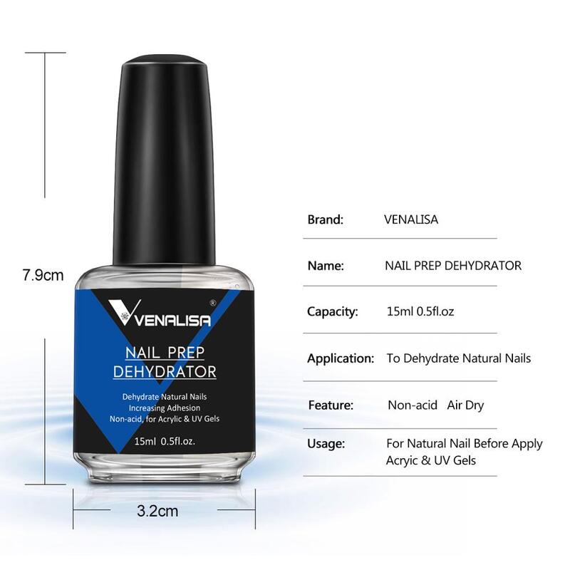 Venalisa – apprêt de liaison sans acide, professionnel, naturel, pour la protection des ongles, déshydrate, Super Gel pour poudre acrylique, laque