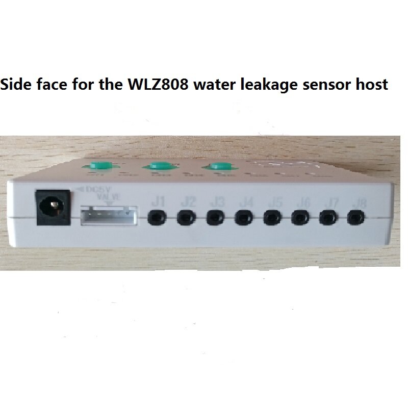 Water Immerse Sensor Water Alarm Host WZ808 with 8pcs water sensor jack protection against water leaks