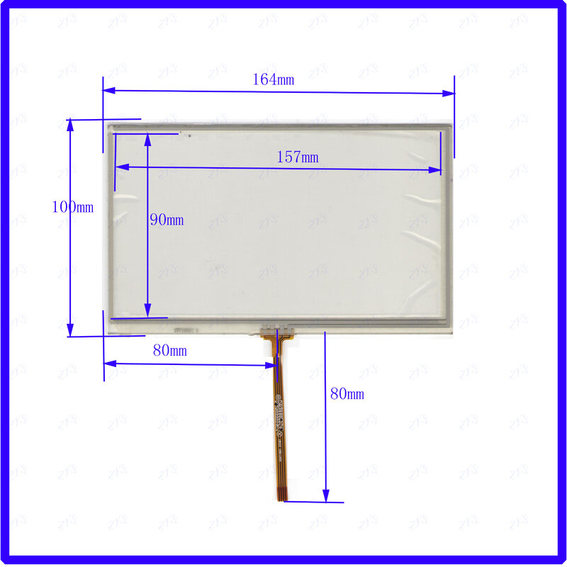 Zhiyusun XWT1562 4 Wire Touch Screen Touch Panel Dit Is Compatibel 164*100Mm 164*100