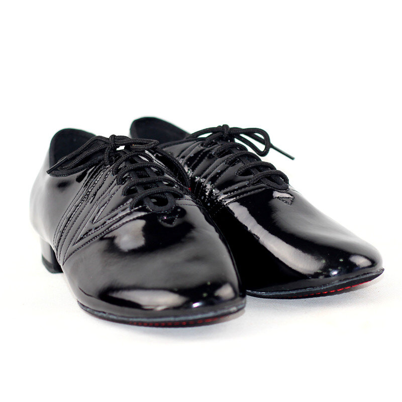Nuevo Modelo de zapatos de baile estándar para hombre BD319, zapato de baile de salón profesional con suela dividida, calzado antideslizante brillante