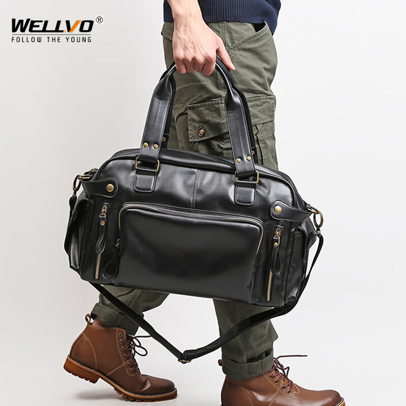 Männer Weiche Leder Aktentasche Für Laptop Tote Taschen Business Schulter Messenger Handtasche Freizeit Große Reisetaschen Schwarz XA158C