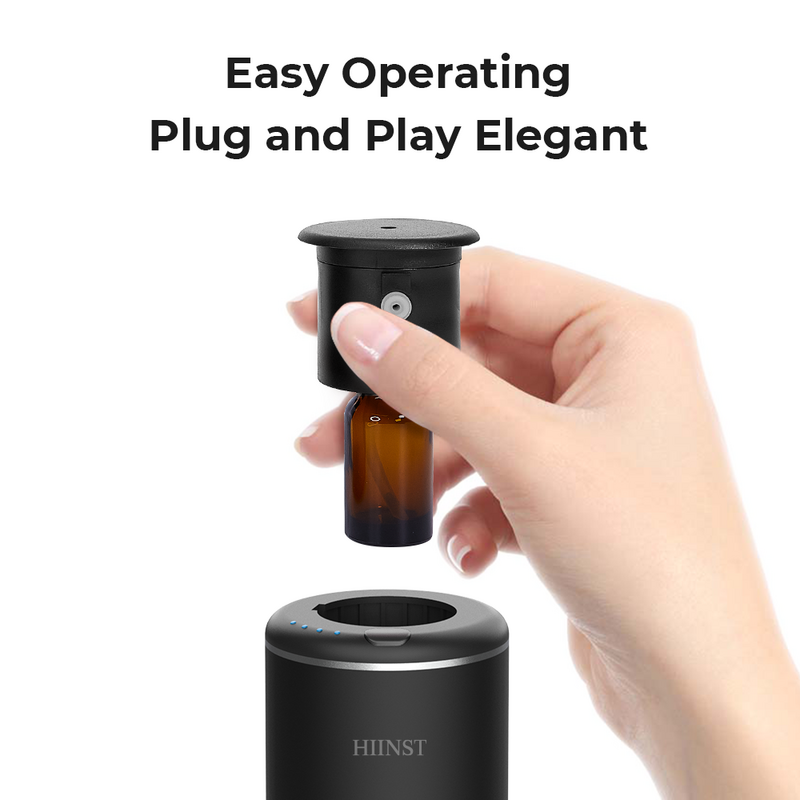 Hiinsts-ambientador de aromaterapia recargable por USB, máquina de Aroma de coche, aceite esencial sin agua, producto difusor de Aroma para coche