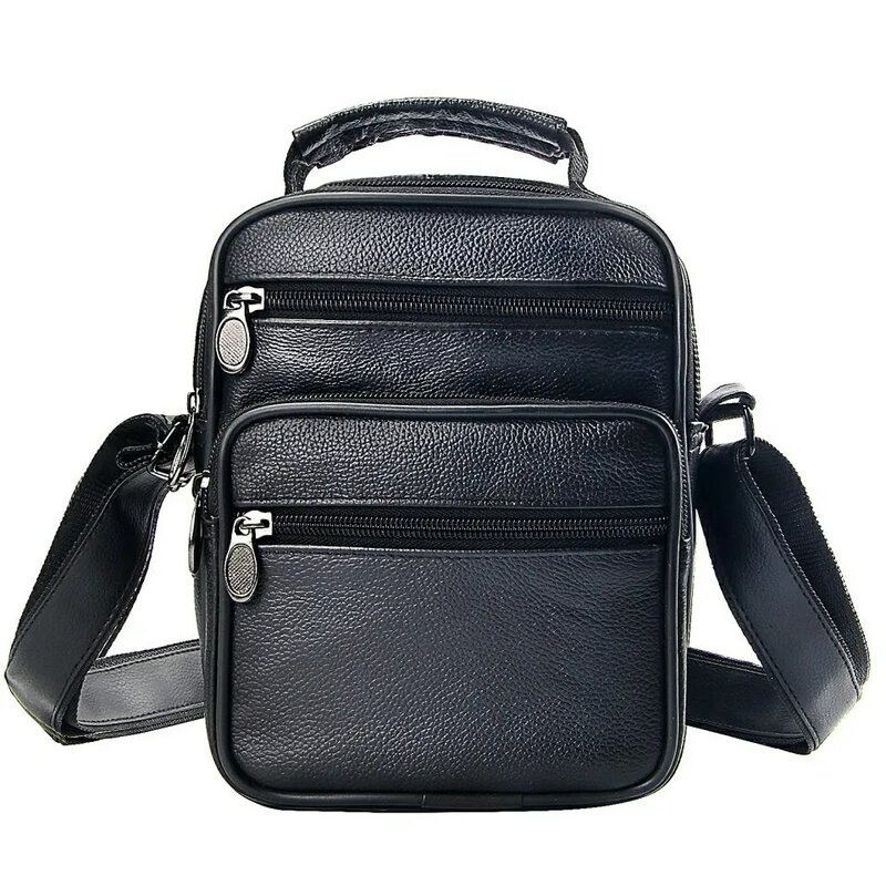 Brand Designer Brown Bag Men Handbags Leather Genuine Cowhide Vintage Male Messenger Bags Business Men Crossbody Shoulder Bag