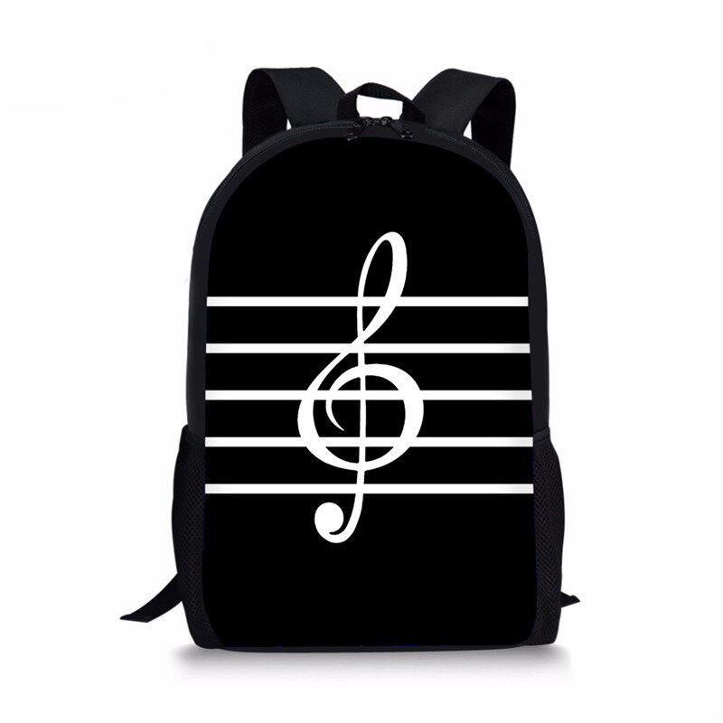 Música de piano nota imprimir mulheres mochila juventude mochilas para meninas adolescentes do sexo feminino escola bolsa ombro bagpack