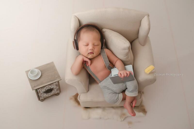 Fotografia Prop Mini Laptop neonato servizio accessori puntelli creativi bambino tema moderno fotografia decorazione romanzo ornamento