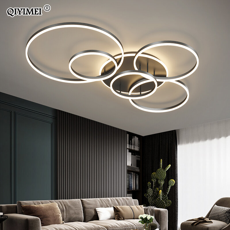 Plafonnier LED au design moderne, disponible en blanc et en jaune or, éclairage d'intérieur, luminaire décoratif de plafond, idéal pour un salon, un bureau ou un foyer