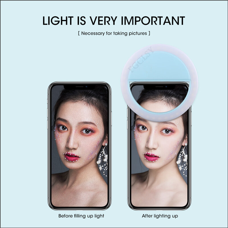 FGCLSY 36 LED Lamps Selfie Ring Light Phone Camera Selfie Lighting Night Darkness Photography Flash For All Smartphone