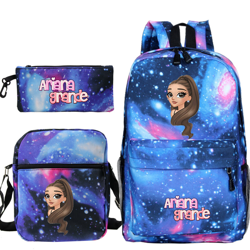 Ariana grande mochila meninas saco de escola das mulheres na moda mochilas portátil adolescente bookbag viagem mochila all-match bagpack mochila