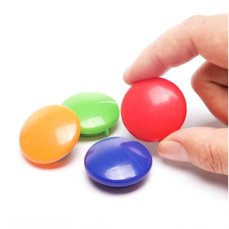 Conjunto de botões magnéticos coloridos para refrigerador, pino magnético de ímã de geladeira 15mm 17mm 20mm 30mm 40mm material escolar de escritório a6699