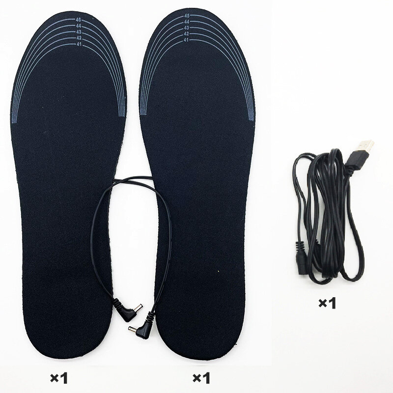 Solette riscaldate USB scaldapiedi elettrico piedini scaldapiedi tappetino invernale sport all'aria aperta solette riscaldanti inverno caldo