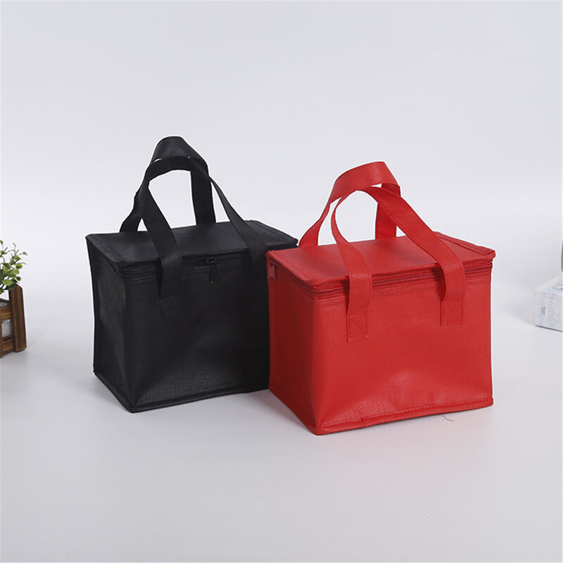 New Lunch Thermal Cooler Bag Insulation Food Holder Insulated Storage Box Non-woven Portable Picnic Camping Cooler Drink Carrier