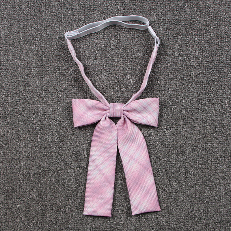 Gravata borboleta uniforme rosa xadrez laço japonês jk xadrez gravata gravata estudante menina mindfulness gravata borboleta acessórios