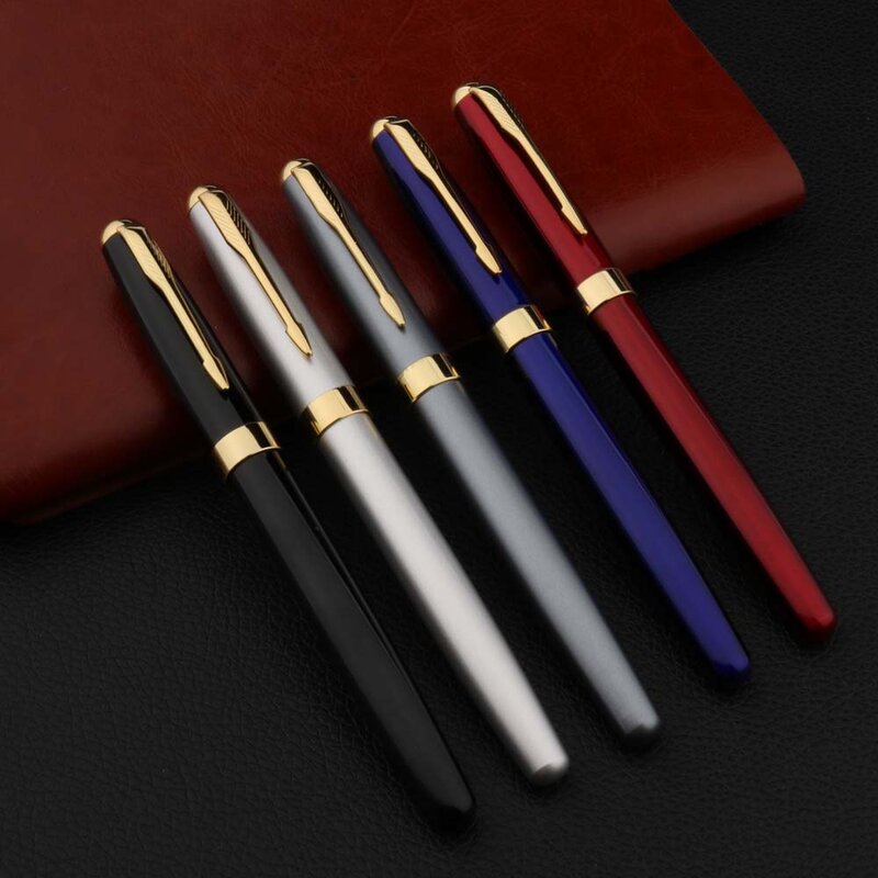عالية الجودة معدن 388 قلم حبر الأعمال أسود ذهبي طالب القرطاسية مكتب اللوازم المدرسية هدية أقلام الحبر