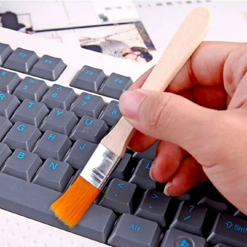 Cabelo macio escova pequena teclado portátil escova limpa tela fenda poeira escova de limpeza multifuncional groove nook ferramentas de limpeza