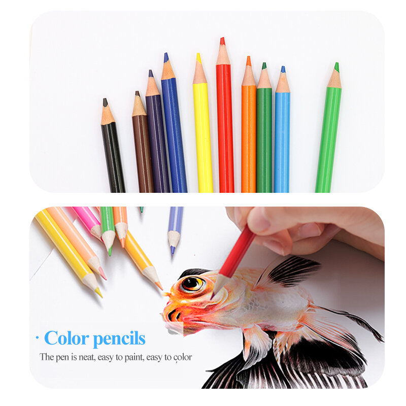 Conjunto de desenho infantil com marcador, lápis de cor, livro de colorir, pincel para aquarela, arte profissional suprimentos, 50 pcs, 59 pcs, 65 pcs, 66pcs