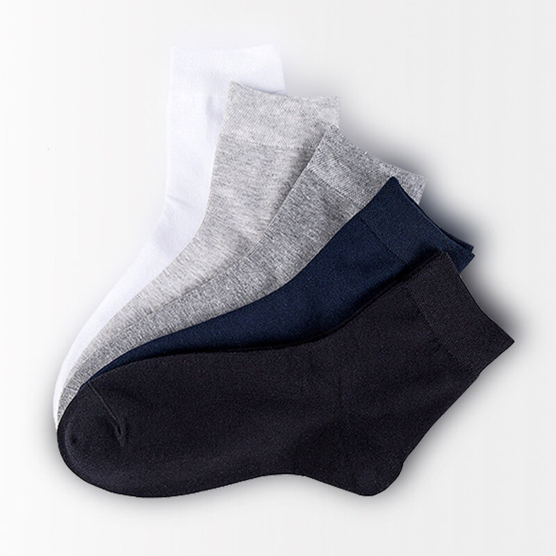 10 paar katoenen sokken voor heren zwarte zakelijke mannen sokken zachte ademende middenbuis voor mannelijke crew sokken hot sale plus maat 6-14