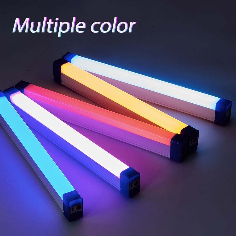 Handheld LED Fill Light Photography Stick Light Colorful Atmosphere Selfie Lamp Tube Flash Lights Stick Speedlight Room Decor
