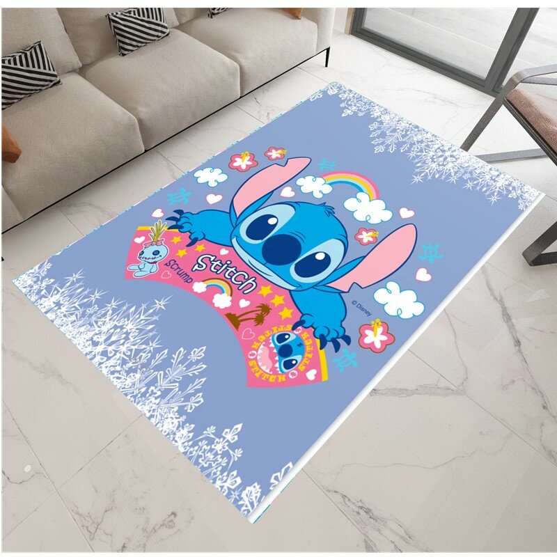 100x160cm  Disney Lilo and Stitch Baby Play Mat Children Non-slip Carpet  Bedroom Carpet for Boys  Children Floor Pads