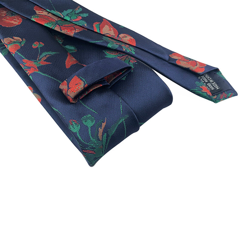 GUSLESON New Fashion Classic  Print 8cm Variety of colored flowers NeckTie for Men Casual occasions Business Party Gift Tie
