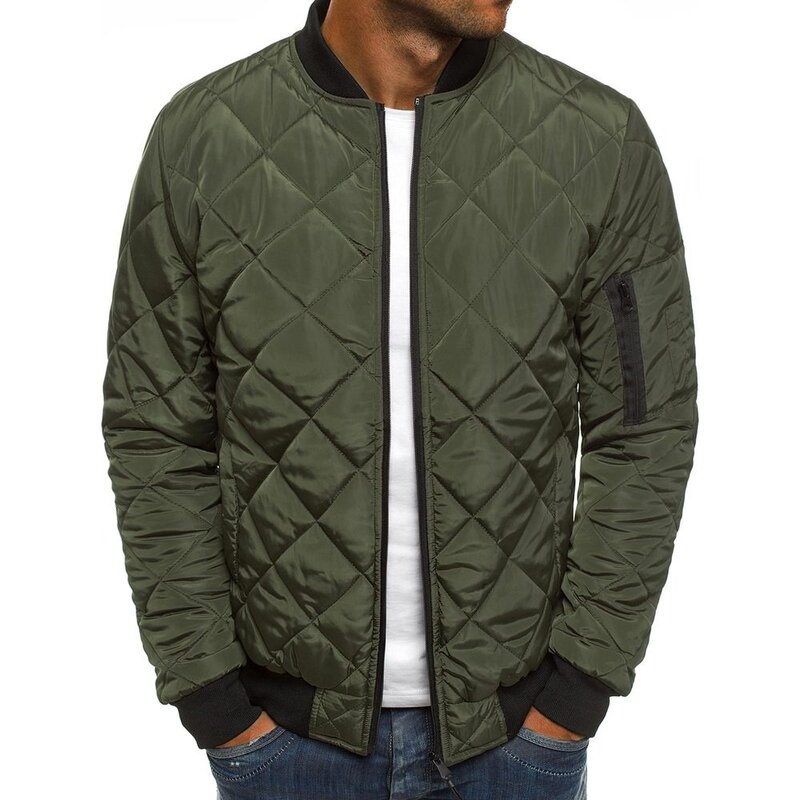 New Zipper Jacket Coat for Men Winter Warm Casual Windbreaker Jackets Outerwear Male Clothing