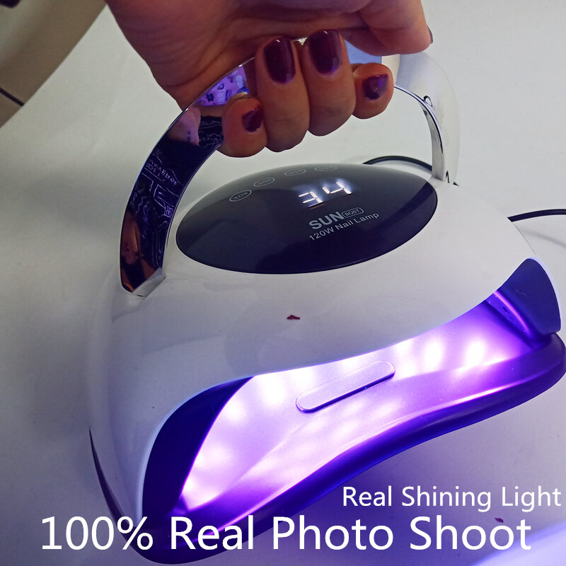 Secador de uñas de alta potencia, secado rápido, lámpara de uñas de Gel de velocidad, lámparas de LED UV para curar todo tipo de lámpara de detección automática de Gel para uñas