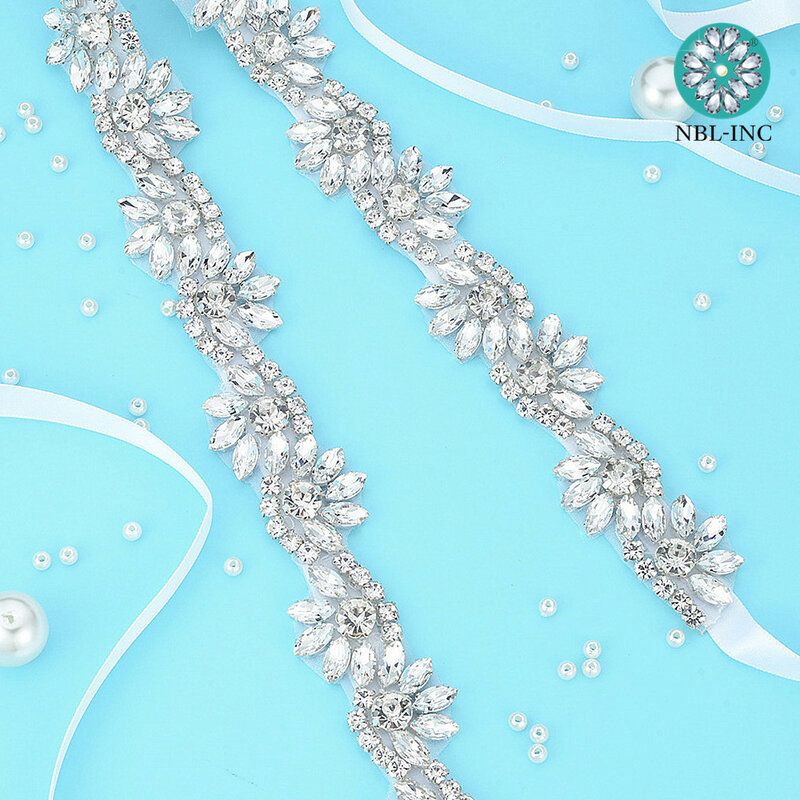 (1PC) Strass Braut gürtel hochzeit mit kristall diamant hochzeit kleid zubehör gürtel schärpe für hochzeit kleid WDD1095