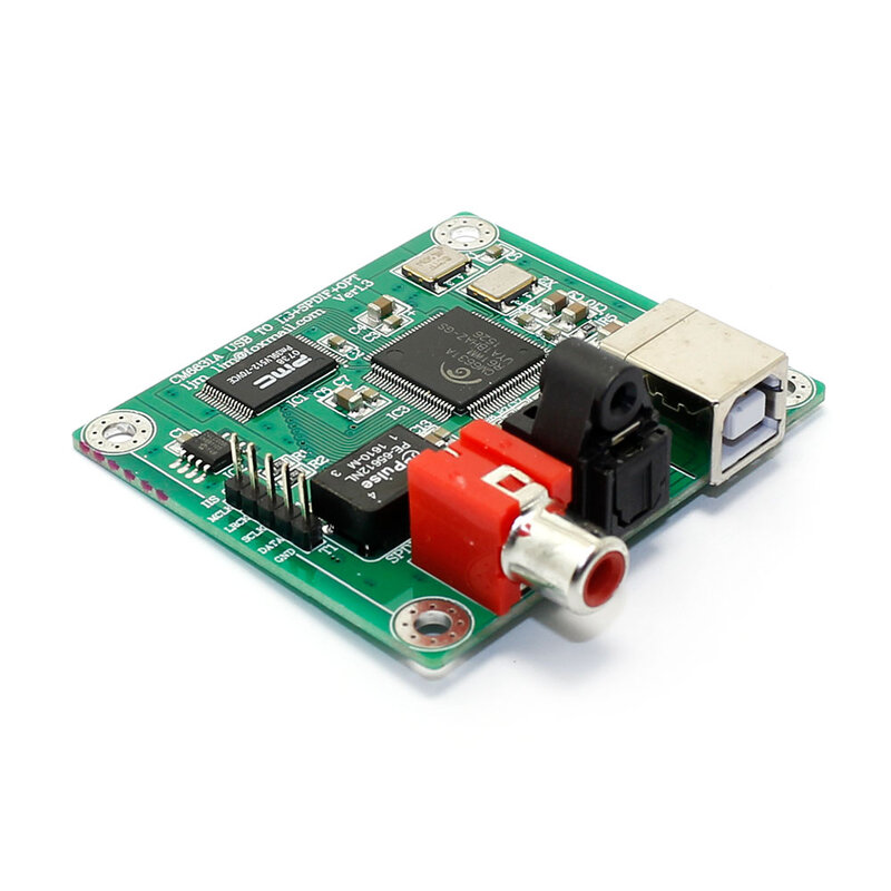 Hi-Fi CM6631A 192KHZ a Coaxial óptico SPDIF convertidor DAC placa 24bit USB 2,0