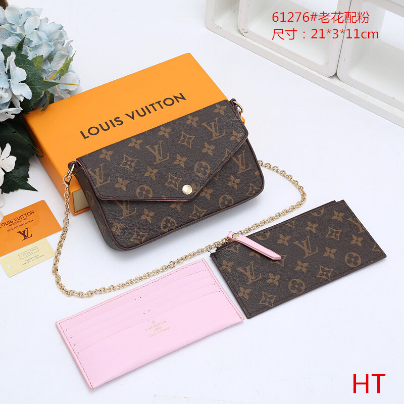 Selling Famous Luxury Brand  Leather Wallet Men Women 3A+ Handbags  Messenger bag Long Clutch Satchel Bags 39