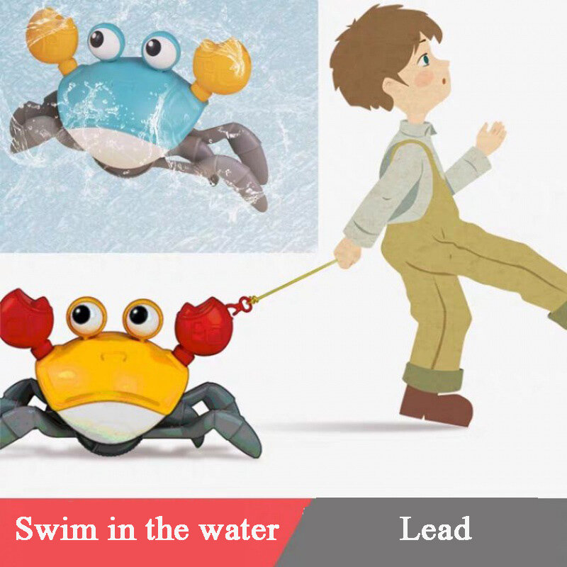 Инерционная Имитация краба ползание будет ходить Обучающие игрушки детская ванночка и играйте в водные игры Детские игрушки Подарки