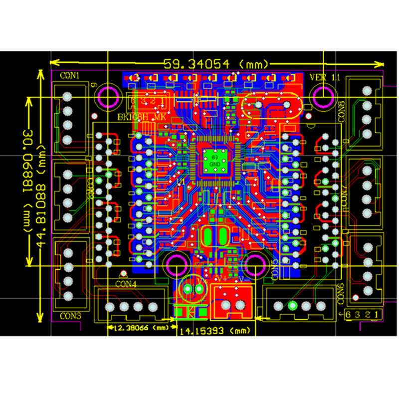 Mini circuit de commutation ethernet à 8 broches, module de commutation ethernet, 10/100mbps, 8 ports, carte PCBA, module de commutation LED