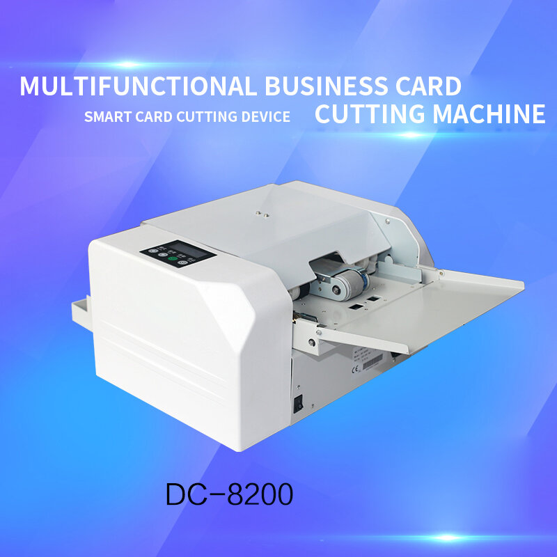 Máquina de corte de tarjetas de visita, DC-8200, completamente automática, A4, multifunción