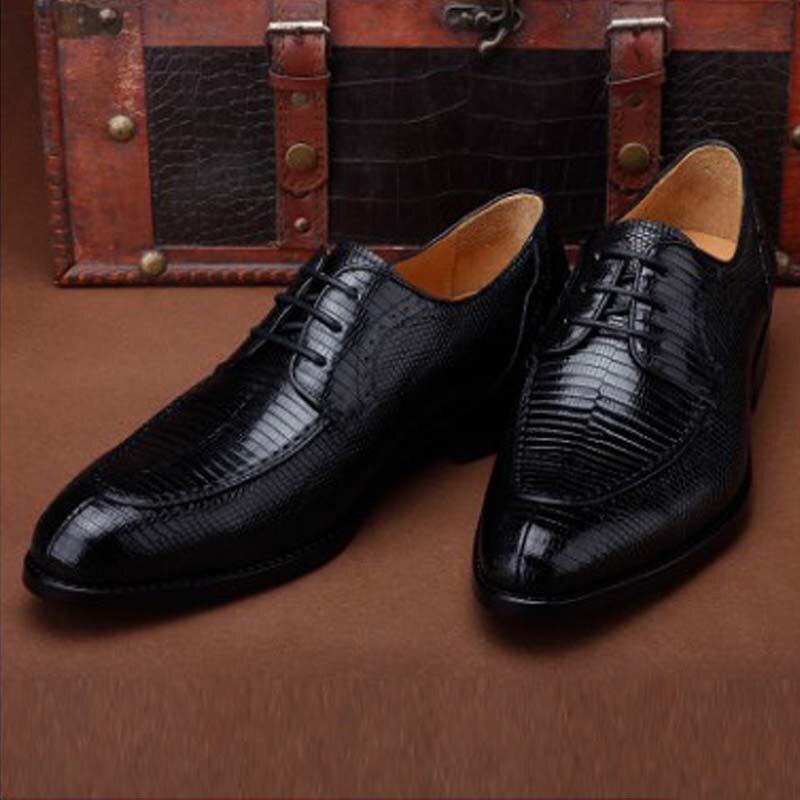 Ourui – chaussures en cuir de lézard pour homme, chaussures d'affaires, faites à la main, nouvelle collection