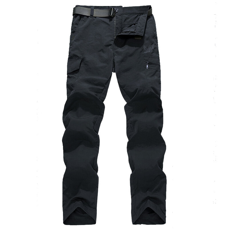 Pantalones Cargo de estilo militar para hombre, pantalón transpirable e impermeable, informal, con bolsillos del ejército, 4XL talla grande, Verano